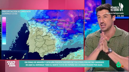 "Las tormentas no se van a ir, se van a quedar con nosotros": Francisco Cacho detalla qué tiempo hará esta semana Como expone el meteorólogo varias zonas del país se verán afectadas por la lluvia. Además, las temperaturas seguirán bajando llegando, incluso, a temperaturas otoñales.