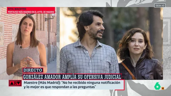 ARV-Rita Maestre reacciona a la demanda del novio de Ayuso: "Lo más sencillo que pueden hacer es responder a las preguntas" ARV-Rita Maestre reacciona a la demanda del novio de Ayuso: "Lo más sencillo que pueden hacer es responder a las preguntas"
