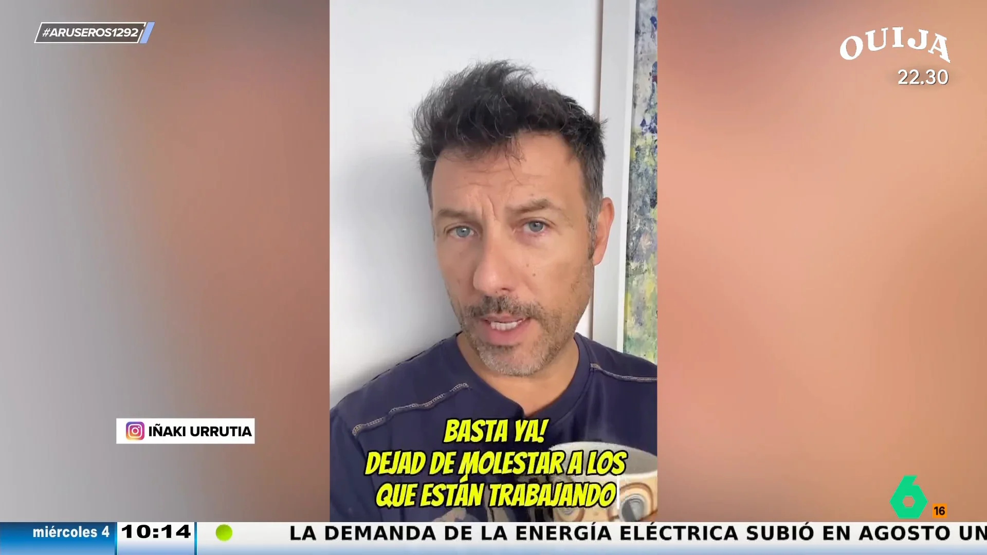 Iñaki Urrutia exige que paren los memes de 'ligar en Mercadona': "No molestéis, no toqueteéis las piñas"