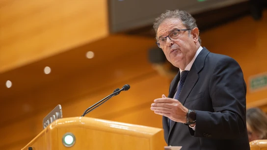 El senador del Partido Popular, Gerardo Camps, durante el pleno en el Senado del 4 de septiembre El senador del Partido Popular, Gerardo Camps, durante el pleno en el Senado del 4 de septiembre