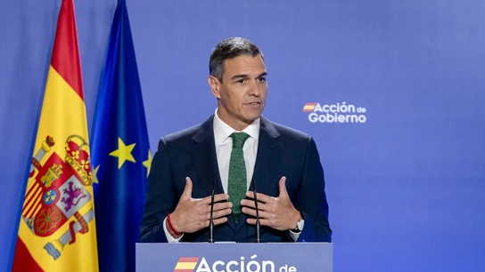 Pedro Sánchez, este miércoles 4 de septiembre en su discurso de inauguración del curso político Pedro Sánchez, este miércoles 4 de septiembre en su discurso de inauguración del curso político