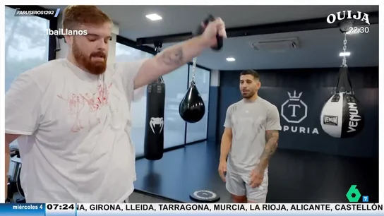 El viral de un "jodido" Ibai Llanos entrenando con Ilia Topuria: "No hay cansancio ahí, es todo tu mente" El viral de un "jodido" Ibai Llanos entrenando con Ilia Topuria: "No hay cansancio ahí, es todo tu mente"