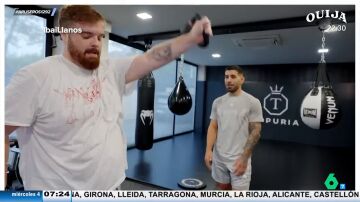 El viral de un "jodido" Ibai Llanos entrenando con Ilia Topuria: "No hay cansancio ahí, es todo tu mente"