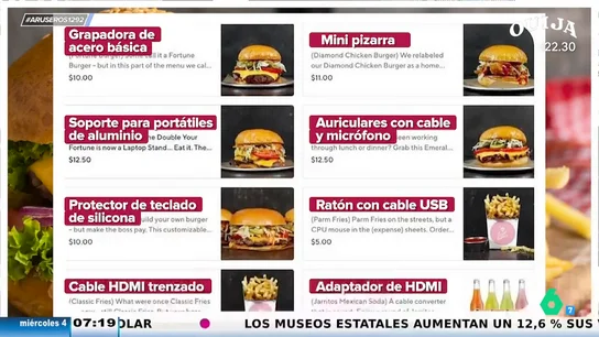 Un restaurante pone nombre de material de oficina a sus platos para que los trabajadores se los puedan desgravar Un restaurante pone nombre de material de oficina a sus platos para que los trabajadores se los puedan desgravar