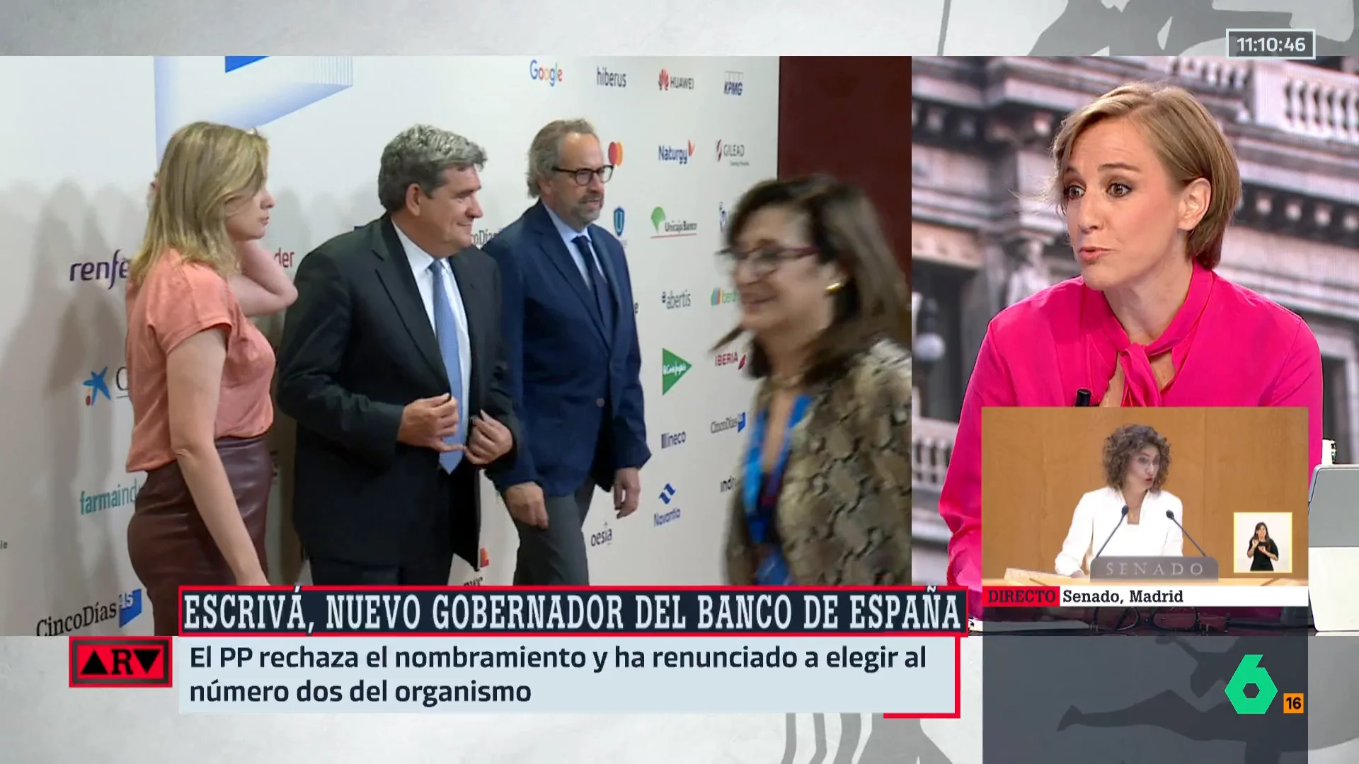ARV- Tania Sánchez, sobre el nombramiento de Escrivá como gobernador del Banco de España: "Me parece una decisión incomprensible"