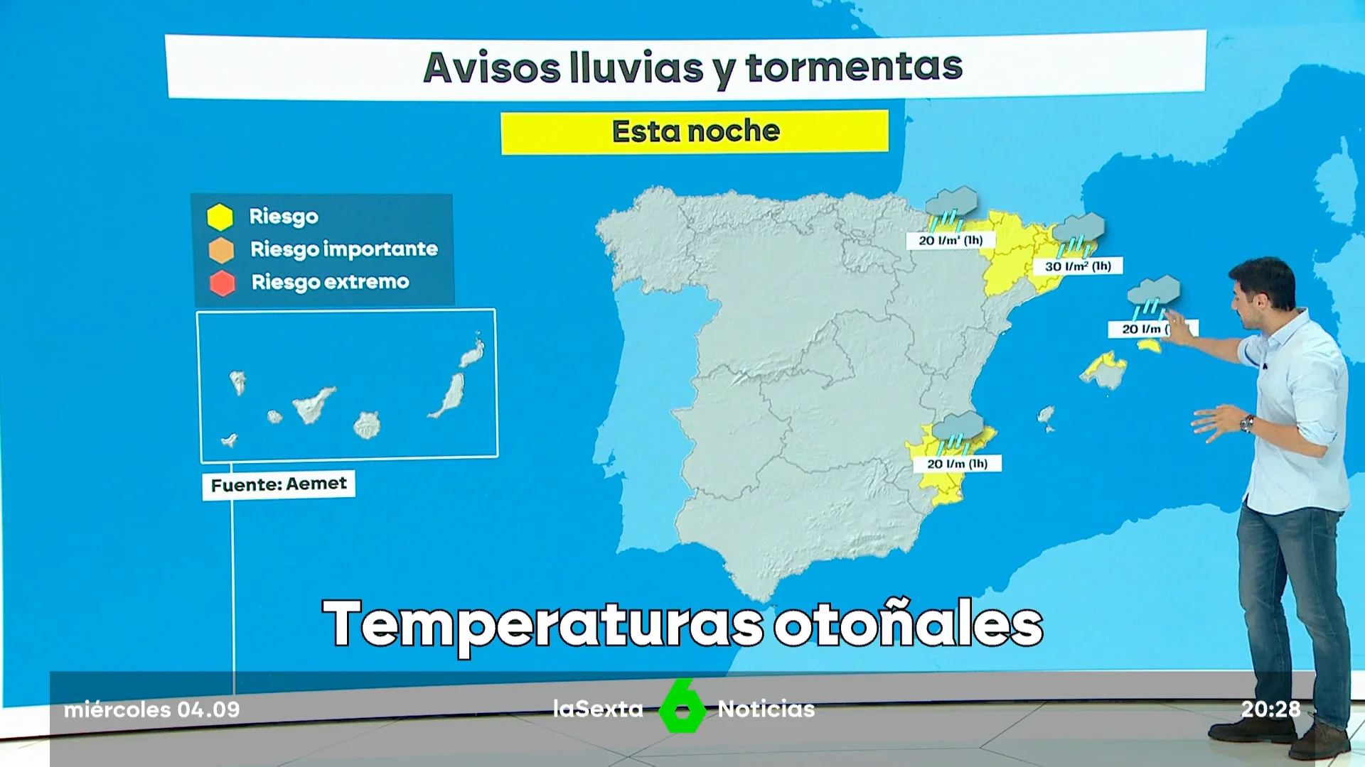 Se acaba el verano: las temperaturas otoñales llegan para quedarse unos días