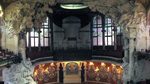 Interior del Palau de la Música Catalana