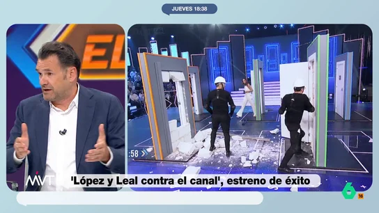 Iñaki López, sobre Roberto Leal y la maza en 'López y Leal contra el canal' "Es verdad que Roberto Leal ha trabajado con su padre en la construcción, mientras que yo siempre me he dedicado a la labor intelectual", comenta Iñaki López sobre el distinto desempeño de ambos presentadores en el programa que estrenaron ayer.