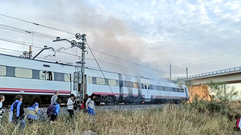 Incendio en un tren de Valladolid 