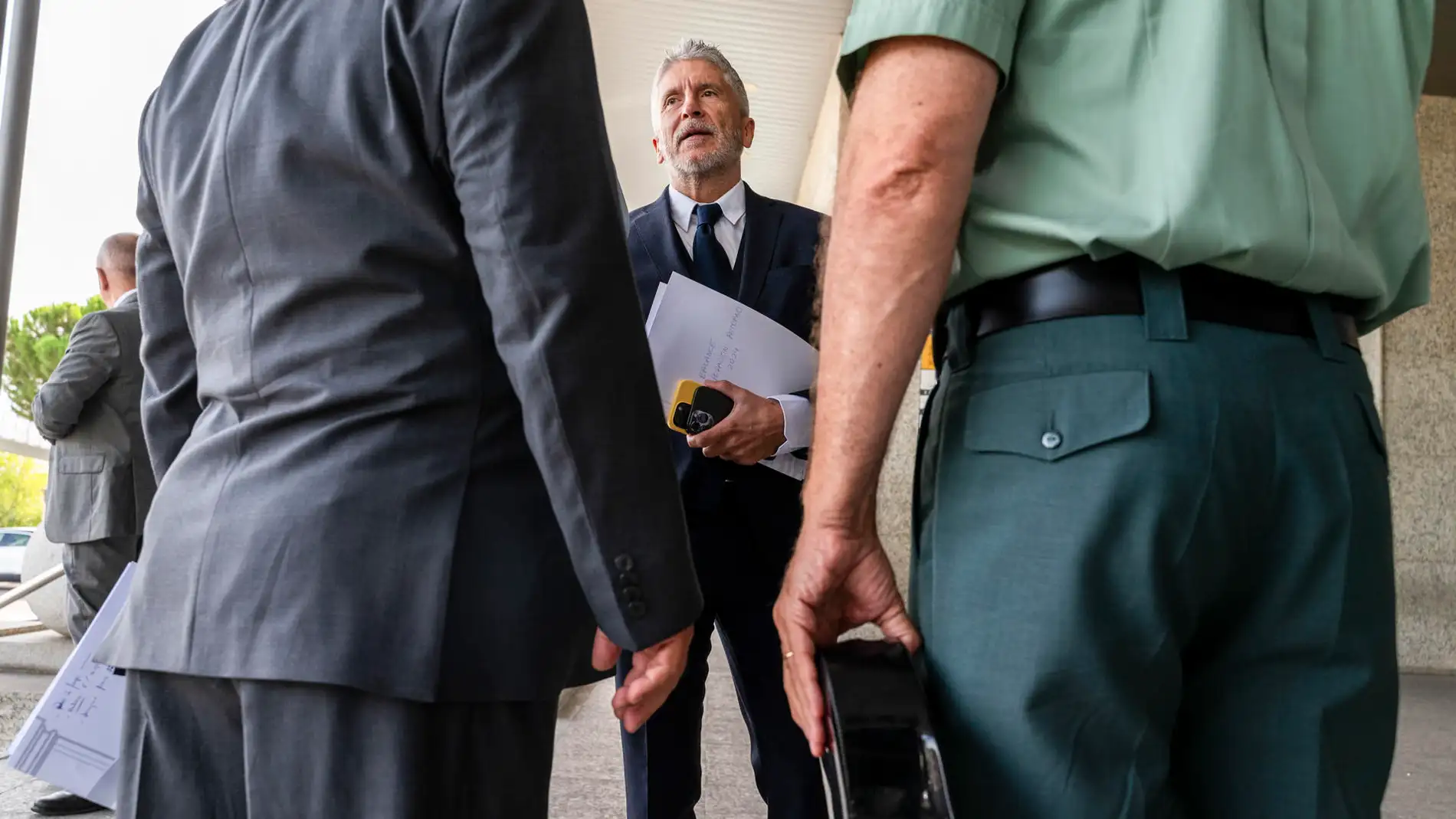 El ministro del Interior, Fernando Grande-Marlaska (centro), ha presentado este jueves en Madrid el balance provisional de siniestros mortales ocurridos este verano. El ministro del Interior, Fernando Grande-Marlaska (centro), ha presentado este jueves en Madrid el balance provisional de siniestros mortales ocurridos este verano.