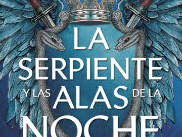 Detalle de la cubierta de 'La serpiente y las alas de la noche'. de Carissa Broadbent