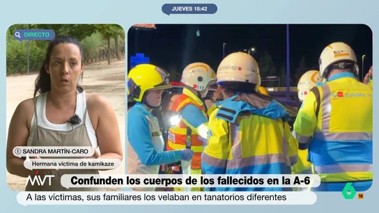 La hermana de uno de los fallecidos por el kamikaze pide "explicaciones" por confundir los cadáveres de las víctimas: "Lo estamos pasando muy mal" La hermana de uno de los fallecidos por el kamikaze pide "explicaciones" por confundir los cadáveres de las víctimas: "Lo estamos pasando muy mal"