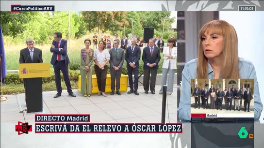 Angélica Rubio revela que Óscar López quería dejar de ser jefe de gabinete de Sánchez: "El revelo ha sorprendido en Ferraz" Angélica Rubio revela que Óscar López quería dejar de ser jefe de gabinete de Sánchez: "El revelo ha sorprendido en Ferraz"
