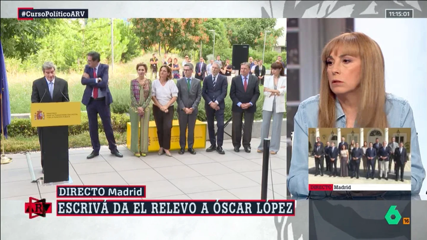 Angélica Rubio revela que Óscar López quería dejar de ser jefe de gabinete de Sánchez: "El revelo ha sorprendido en Ferraz" Angélica Rubio revela que Óscar López quería dejar de ser jefe de gabinete de Sánchez: "El revelo ha sorprendido en Ferraz"