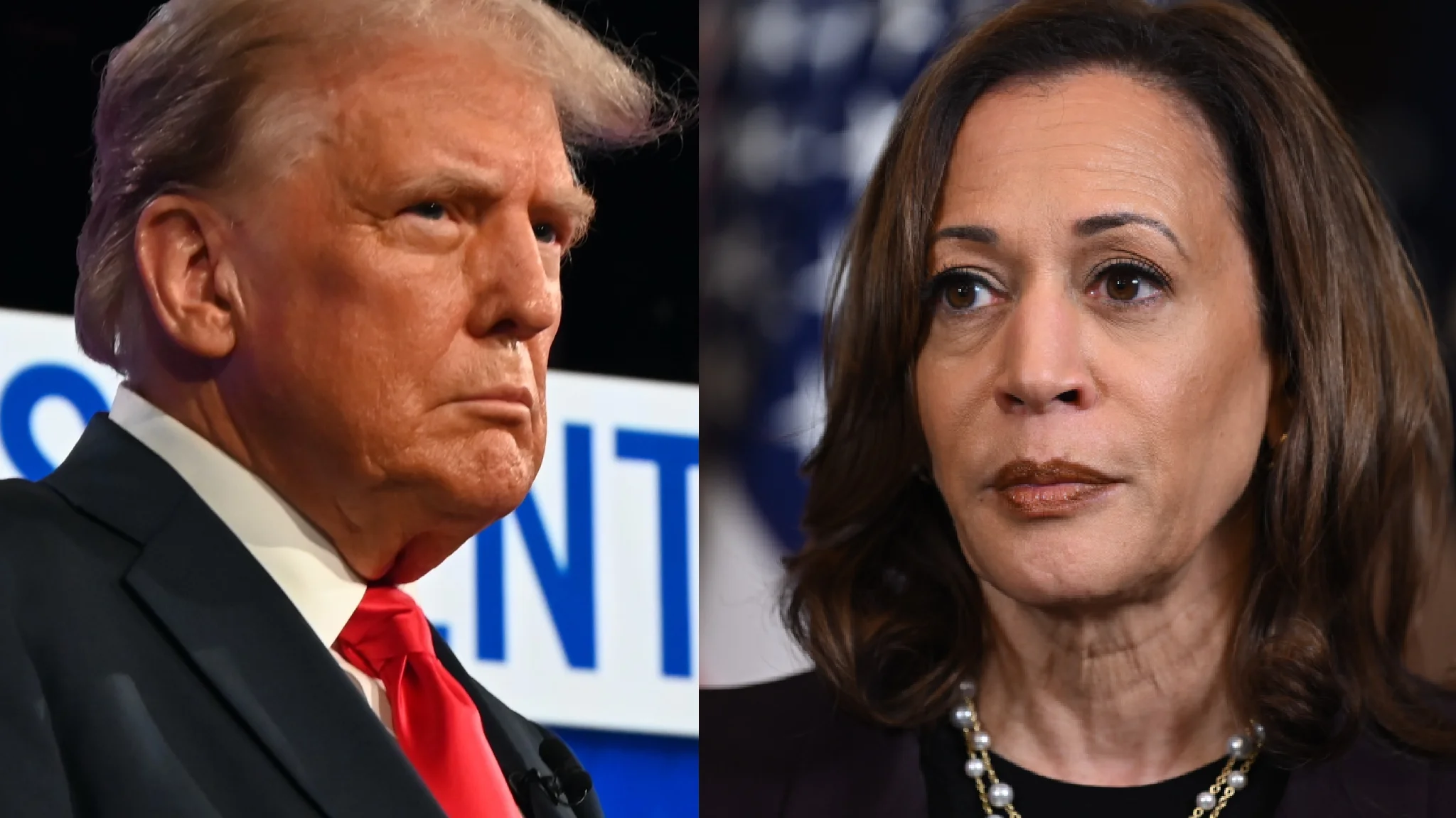 Donald Trump y Kamala Harris.