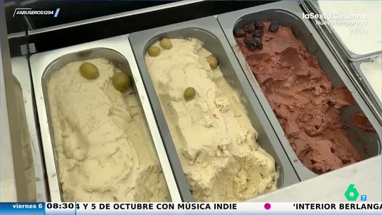 La innovadora propuesta de un obrador de Estepa (Sevilla) al convertir las aceitunas en helados artesanales La innovadora propuesta de un obrador de Estepa (Sevilla) al convertir las aceitunas en helados artesanales