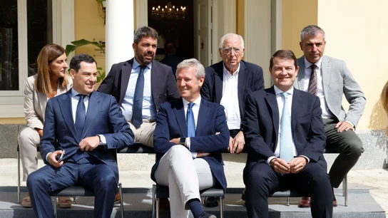 Varios presidentes autonómicos del PP escuchan la intervención el líder popular, Varios presidentes autonómicos del PP escuchan la intervención el líder popular,