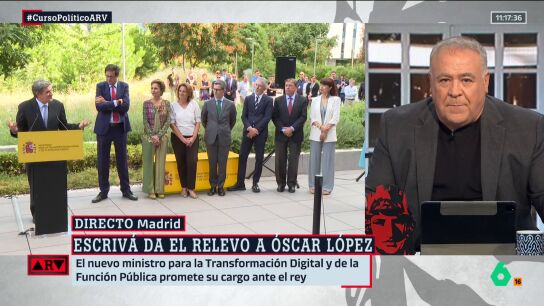La "sensaci&oacute;n" Ferreras sobre &Oacute;scar L&oacute;pez, exjefe de gabinete de S&aacute;nchez: "Deseaba dar un paso al lado desde hace tiempo"