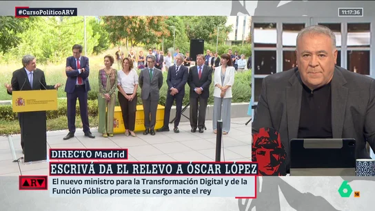 La "sensación" Ferreras sobre Óscar López, exjefe de gabinete de Sánchez: "Deseaba dar un paso al lado desde hace tiempo" La "sensación" Ferreras sobre Óscar López, exjefe de gabinete de Sánchez: "Deseaba dar un paso al lado desde hace tiempo"