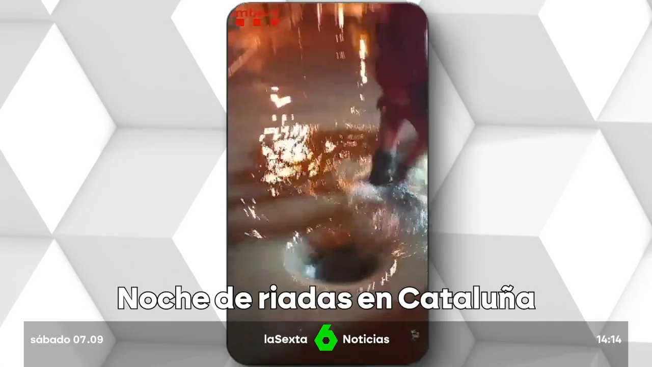 Noche de riadas en Cataluña