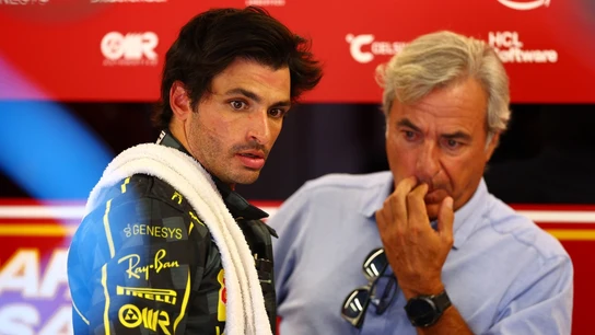 Carlos Sainz, junto a su padre Carlos Sainz, junto a su padre