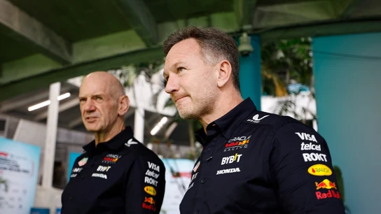 Adrian Newey, con Christian Horner Adrian Newey, con Christian Horner