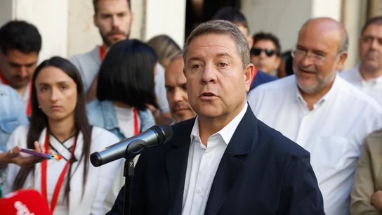 El presidente de Castilla-La Mancha, Emiliano García-Page, a su llegada al Comité Federal de su partido este sábado en Madrid. El presidente de Castilla-La Mancha, Emiliano García-Page, a su llegada al Comité Federal de su partido este sábado en Madrid.