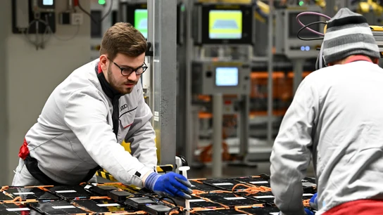 Imagen de archivo de la fábrica de Audi en Bruselas Imagen de archivo de la fábrica de Audi en Bruselas