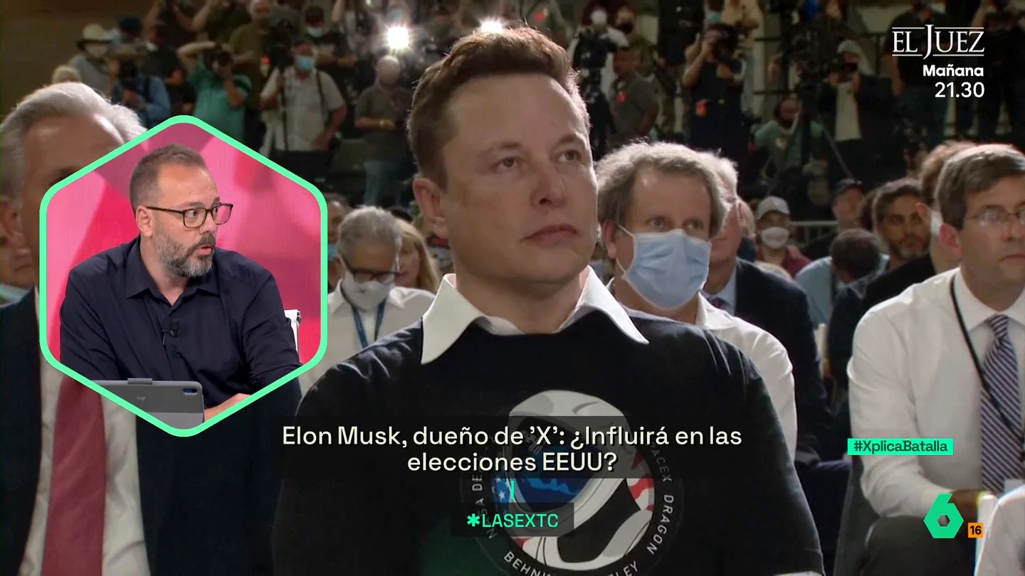 XPLICA Maestre, sobre la alianza Trump-Musk: "Elon Musk forma parte de la internacional de la extrema derecha" XPLICA Maestre, sobre la alianza Trump-Musk: "Elon Musk forma parte de la internacional de la extrema derecha"