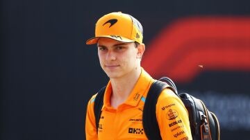 Oscar Piastri, con el equipo McLaren