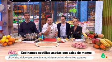 Pablo Ojeda y Carlos Maldonado preparan una jugosa receta: costillas con salsa de mango