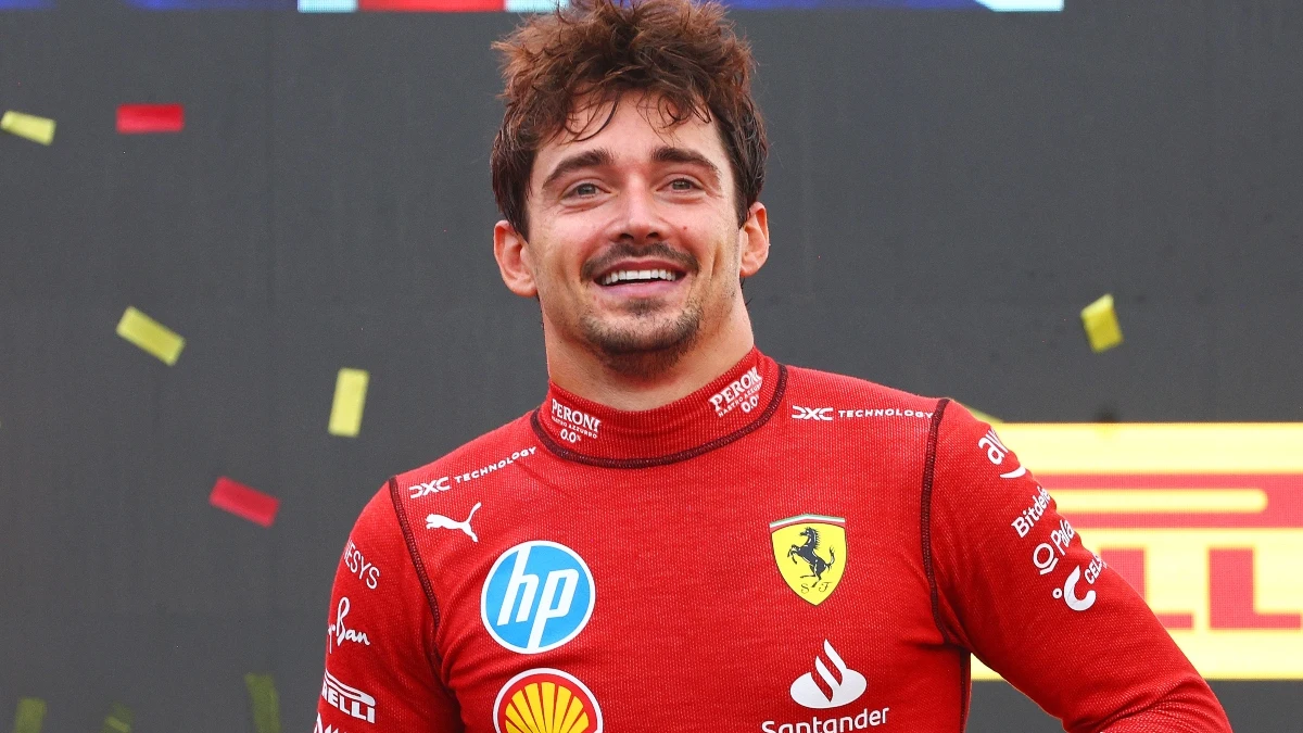 Charles Leclerc, sonriente