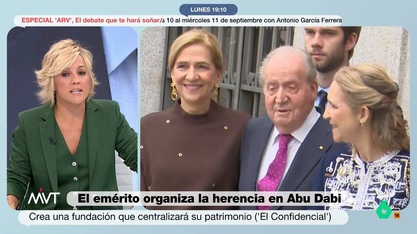 Cristina Pardo: "Vivir sin trabajar por pertenecer a la familia real no tiene sentido" "Un nieto de un rey tiene que trabajar, es lo que yo creo", reflexiona la presentadora de Más Vale Tarde.
