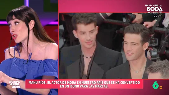 Natalia Ferviú, sobre Manu Ríos, el actor de moda: "Parece que está esculpido" La estilista cuenta en Zapeando que tuvo la oportunidad de entrevistar al actor y que lo considera un chico "muy sencillo". "Por fin está de moda los chicos que han superado la masculinidad tóxica", cuenta a los zapeadores.