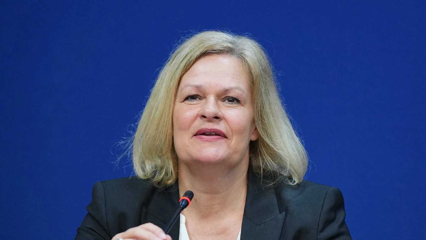 La ministra de Interior alemana, Nancy Faeser, en una imagen de archivo. La ministra de Interior alemana, Nancy Faeser, en una imagen de archivo.
