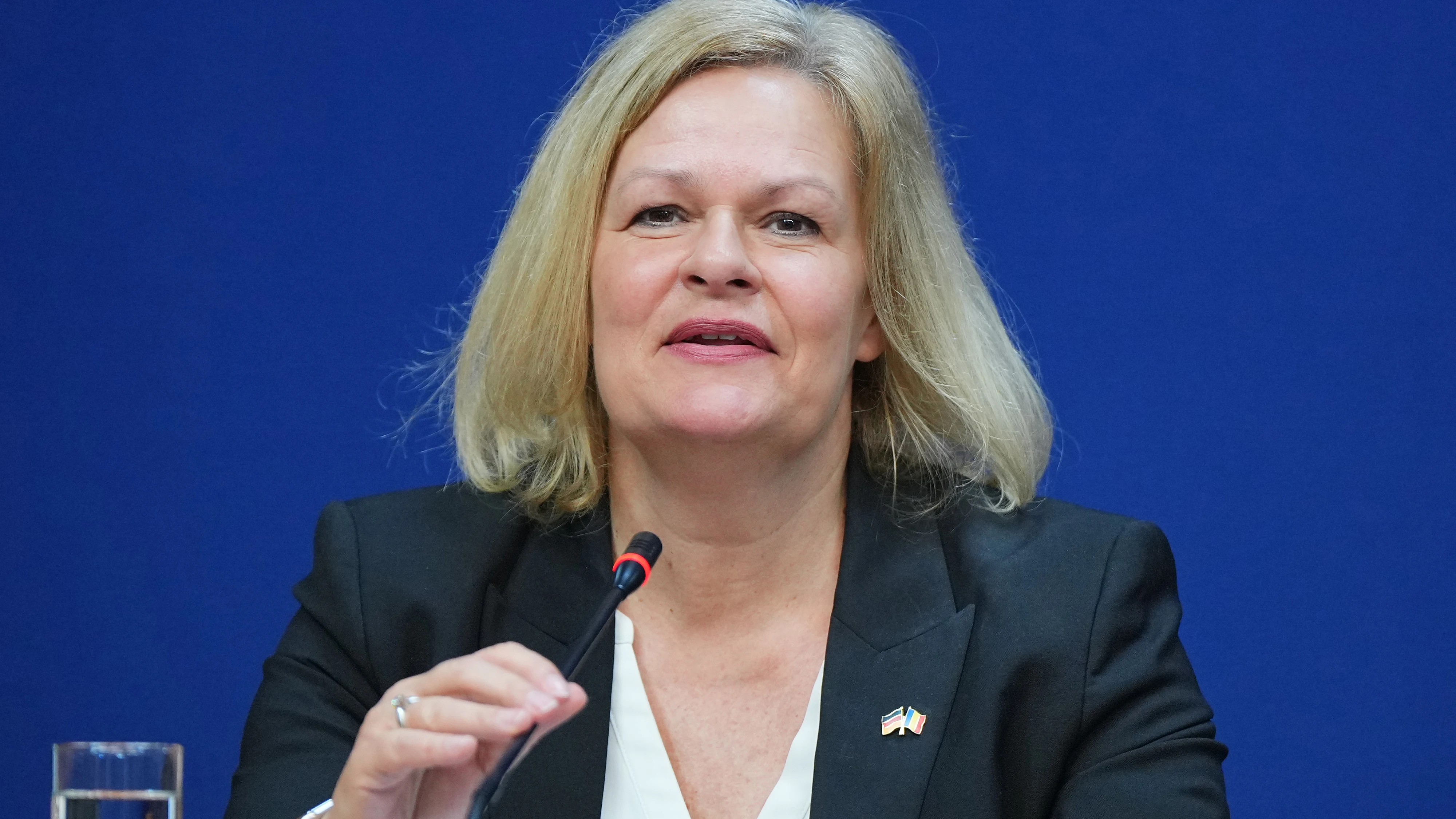 La ministra de Interior alemana, Nancy Faeser, en una imagen de archivo.