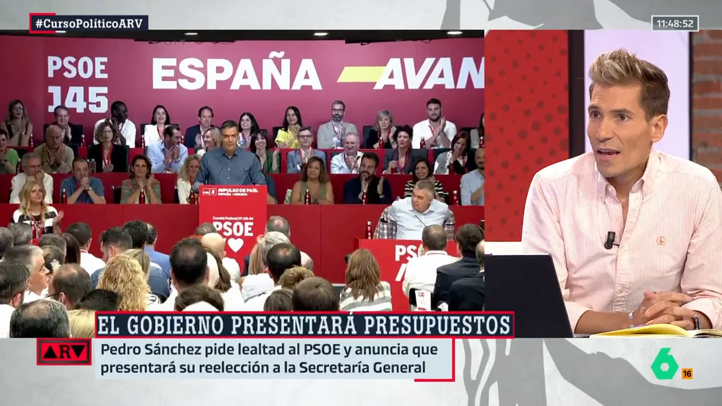 Juanma Romero desvela que Sánchez está cansado de "chantajes": "Seguirá adelante con su agenda, pese a quien le pese" Juanma Romero desvela que Sánchez está cansado de "chantajes": "Seguirá adelante con su agenda, pese a quien le pese"