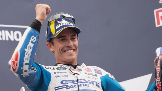 Marc Márquez celebra una victoria Marc Márquez celebra una victoria