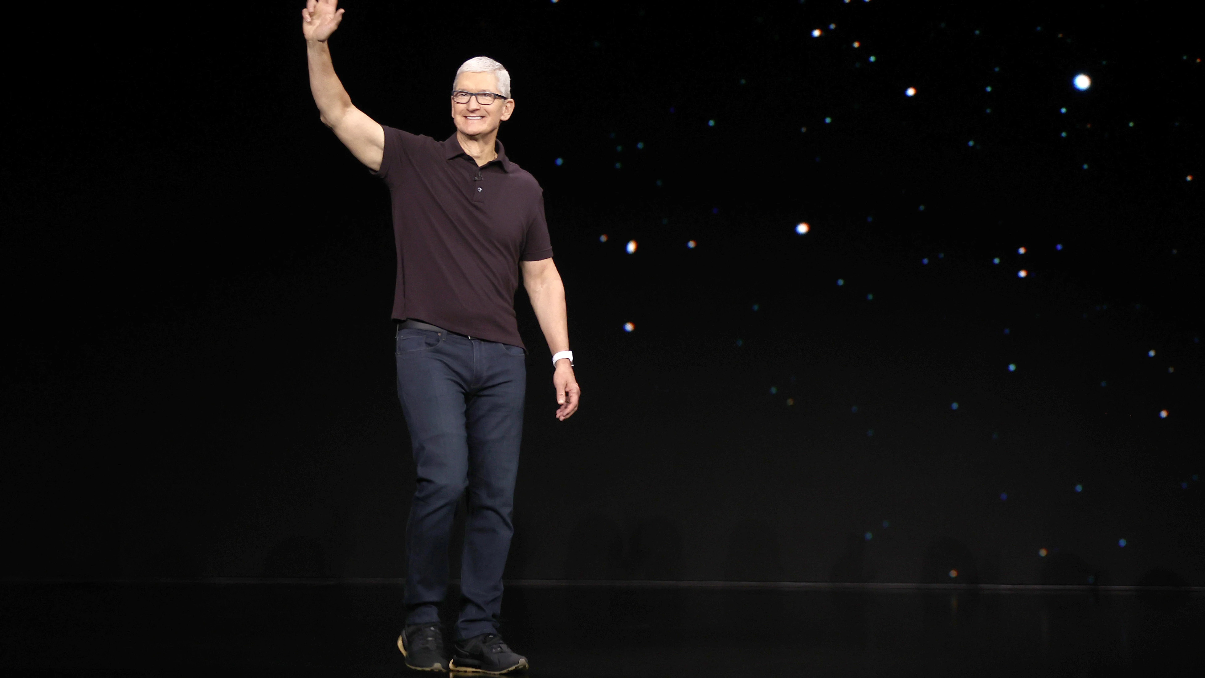 El consejero delegado de Apple, Tim Cook, durante un evento.
