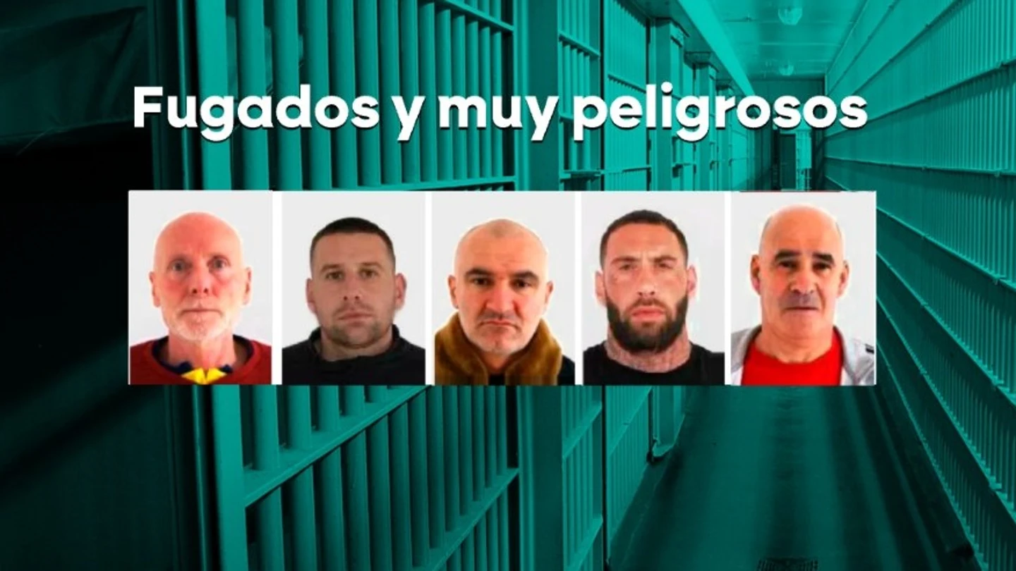 Imagen de los cinco presos fugados en Portugal Imagen de los cinco presos fugados en Portugal