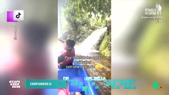 Unos piragüistas confunden una cascada con una tubería de aguas residuales en el río Sella Un grupo de amigos decide navegar por el río Sella con unas piraguas pero su travesía termina en la salida de aguas de una depuradora.
