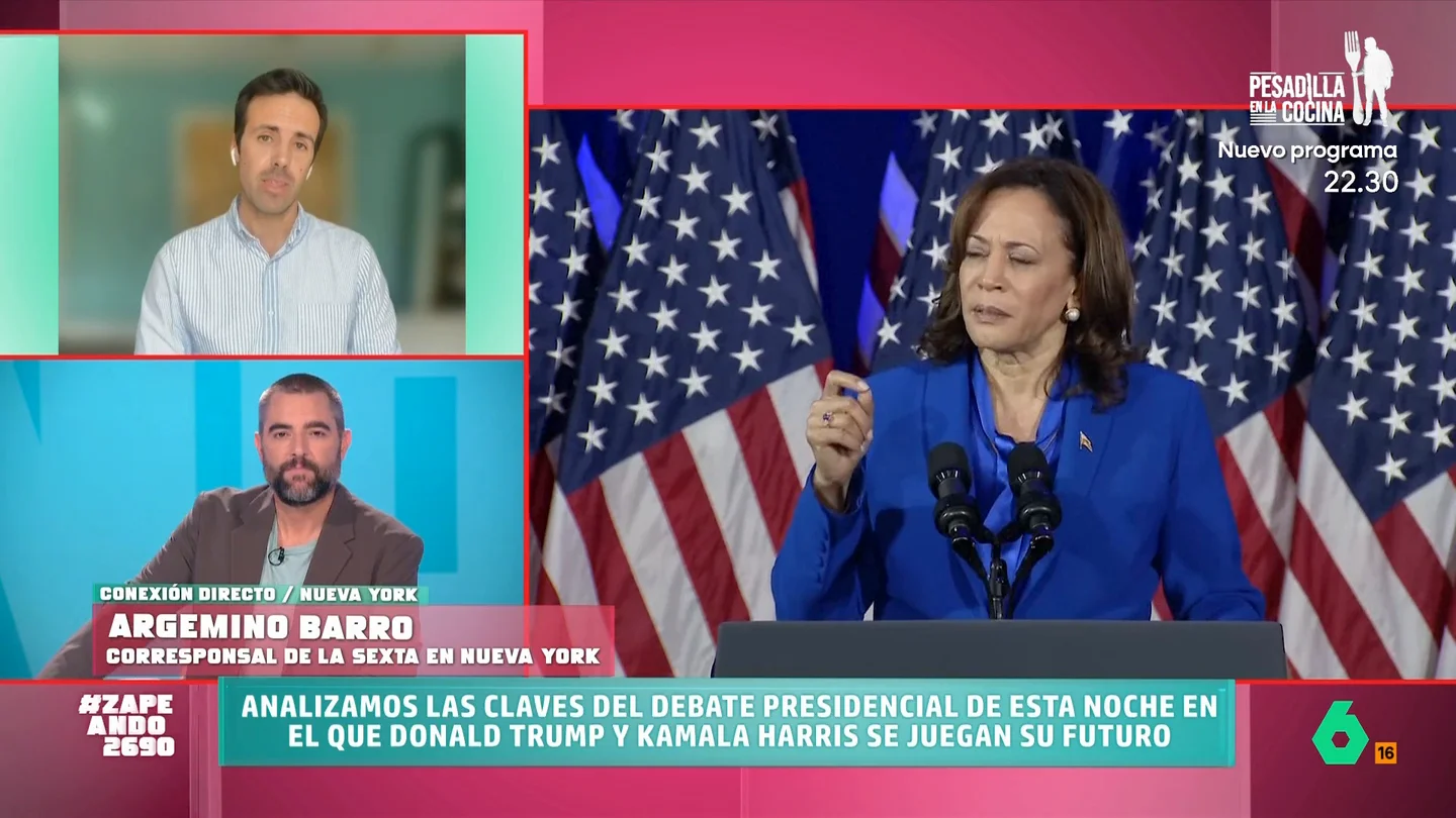 Argemino Barro cuenta cómo se está preparando Kamala Harris para el debate presidencial con Donald Trump La candidata demócrata está preparando a conciencia su enfrentamiento con el candidato republicano. Para ello va a recurrir a elementos "muy teatrales" para que ninguna de las reacciones de Trump pueda llegar a sorprenderla.