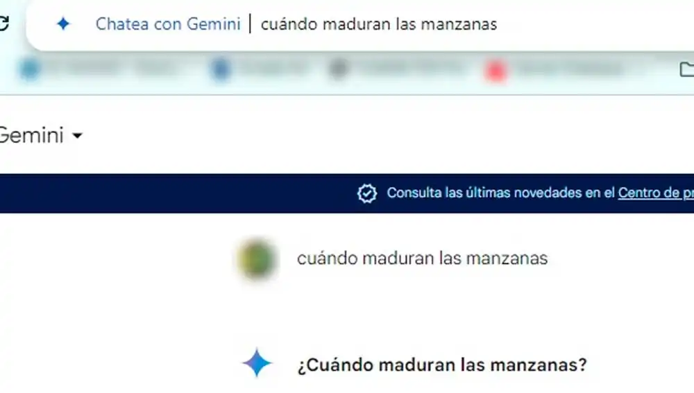 Chatear con Gemini desde la barra de direcciones Chatear con Gemini desde la barra de direcciones