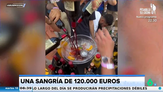 Alfonso Arús alucina con el bar de Francia que ha vendido una sangría por 120.000 euros: "Menos Petrus y más Don Simón" Alfonso Arús alucina con el bar de Francia que ha vendido una sangría por 120.000 euros: "Menos Petrus y más Don Simón"