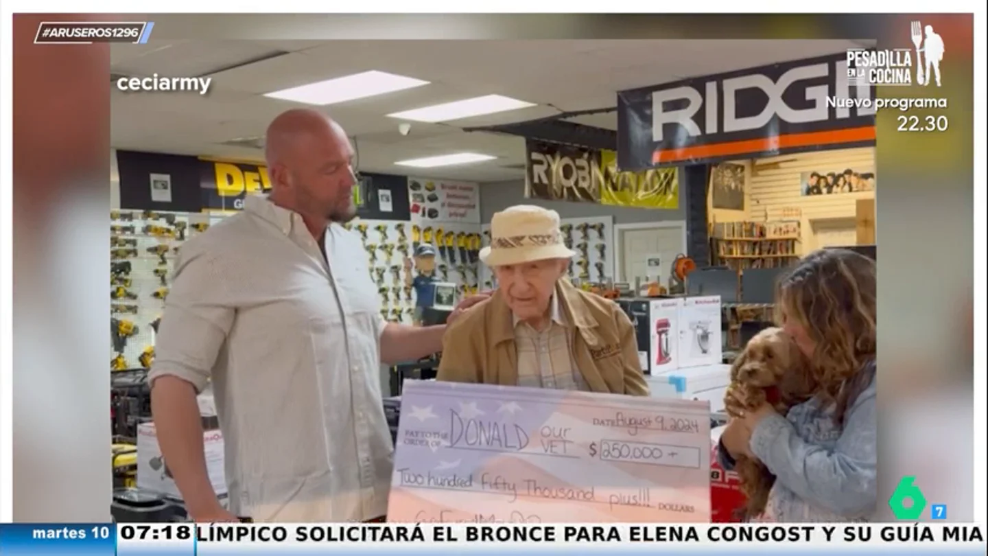 Hacen una recolecta para que un anciano de 90 años deje de trabajar y pueda estar con su mujer enferma Hacen una recolecta para que un anciano de 90 años deje de trabajar y pueda estar con su mujer enferma