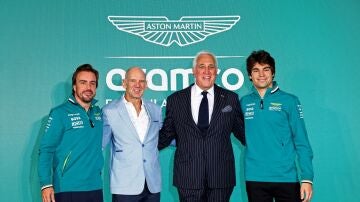 Alonso, Newey, Lawrence Stroll y Lance