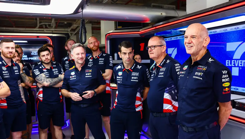 Miami fue una de las últimas apariciones de Newey con Red Bull Miami fue una de las últimas apariciones de Newey con Red Bull