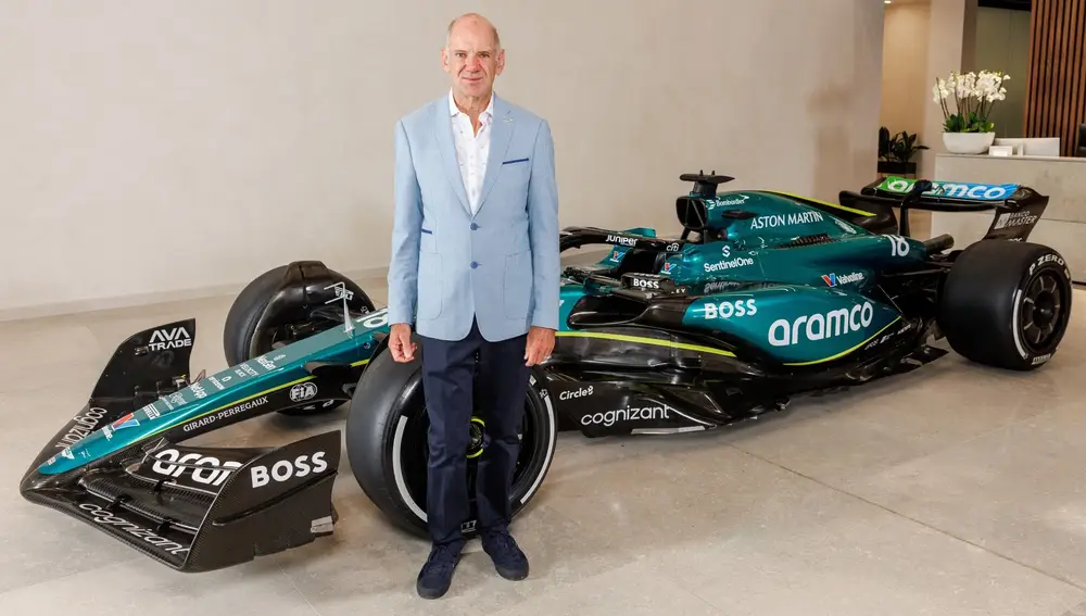 Adrian Newey en su presentación Adrian Newey en su presentación