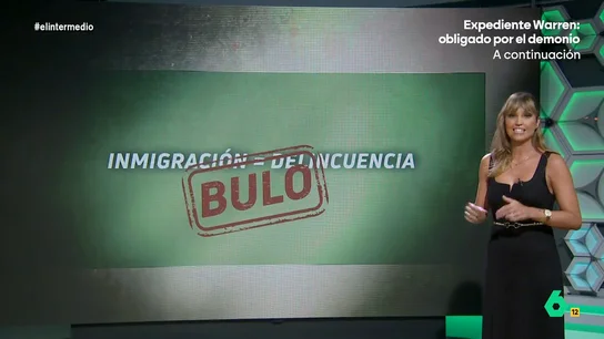 Sandra Sabatés desmonta el discurso de la extrema derecha que vincula inmigración y delincuencia "Hay más bulos relacionados con la inmigración en el discurso de la ultraderecha que españoles que dicen 'yo no soy racista, pero...'", comenta Sandra Sabatés, que en este vídeo rebate, con datos, las fake news que asocian delincuencia y migración.
