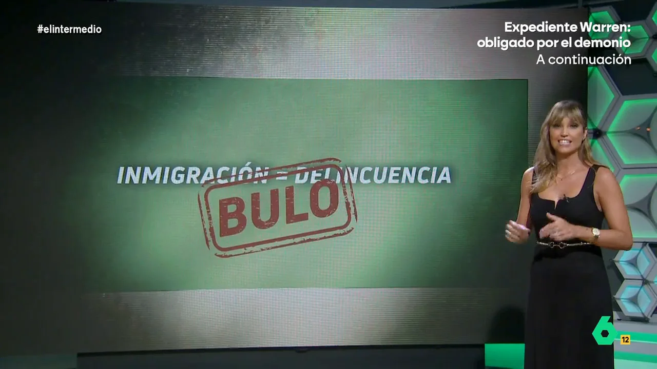 "Hay más bulos relacionados con la inmigración en el discurso de la ultraderecha que españoles que dicen 'yo no soy racista, pero...'", comenta Sandra Sabatés, que en este vídeo rebate, con datos, las fake news que asocian delincuencia y migración.